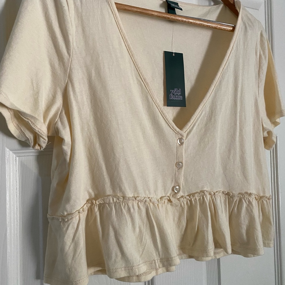 Wild Fable soft yellow shirt
